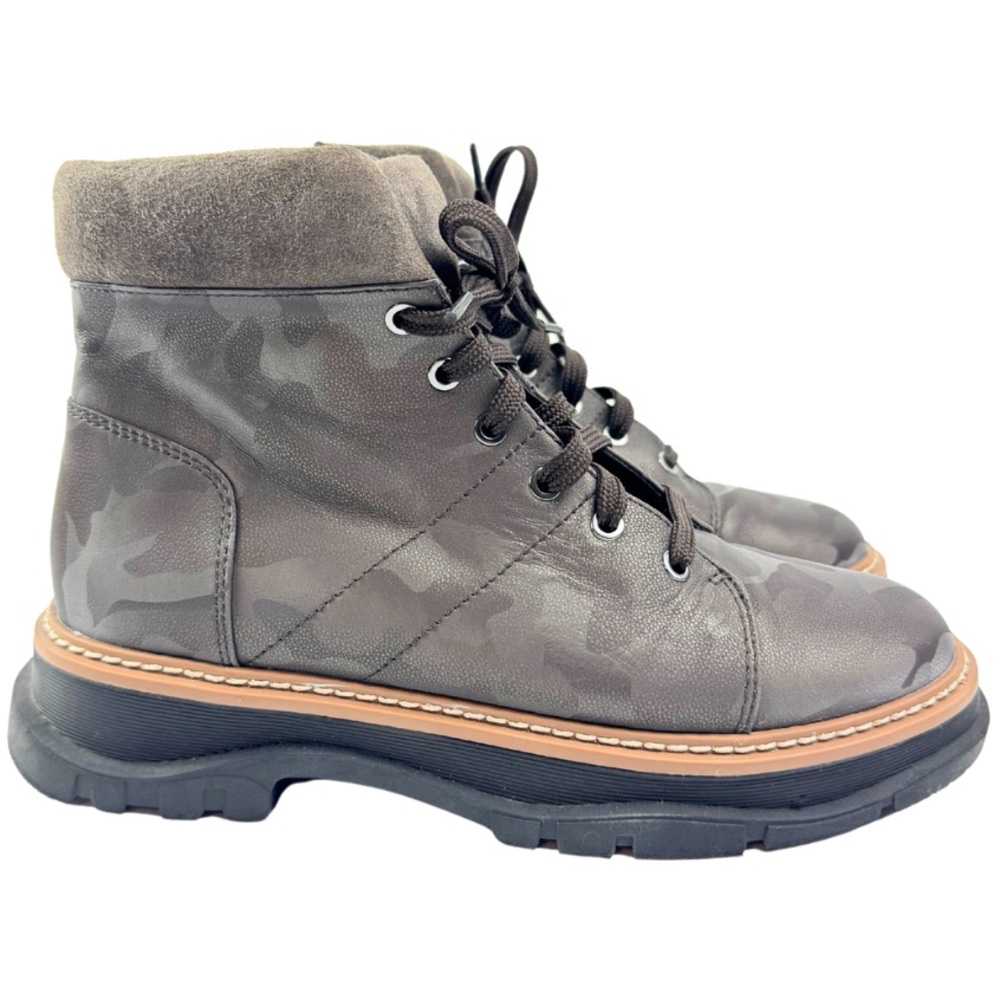 Linea Paolo Boca Brown Camo Lace Up Boots - Women’s‎ Size 7